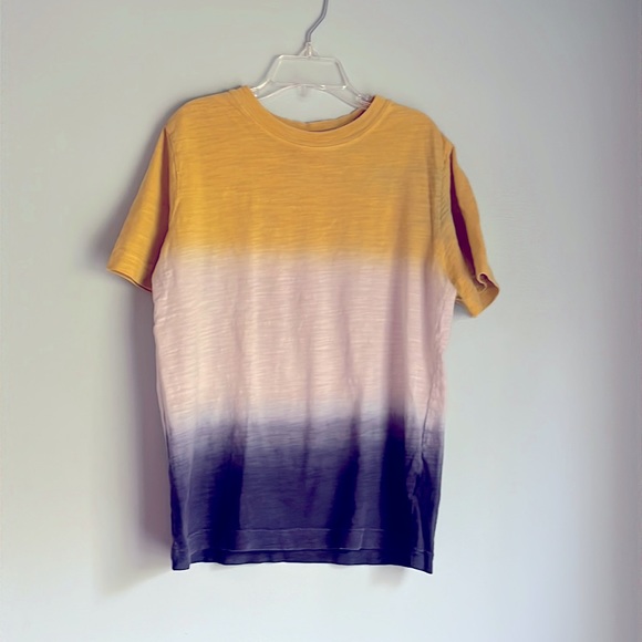 Hanna Andersson Other - Hanna Anderson Dip Dye Gold/ White/ Navy Tee Size 130